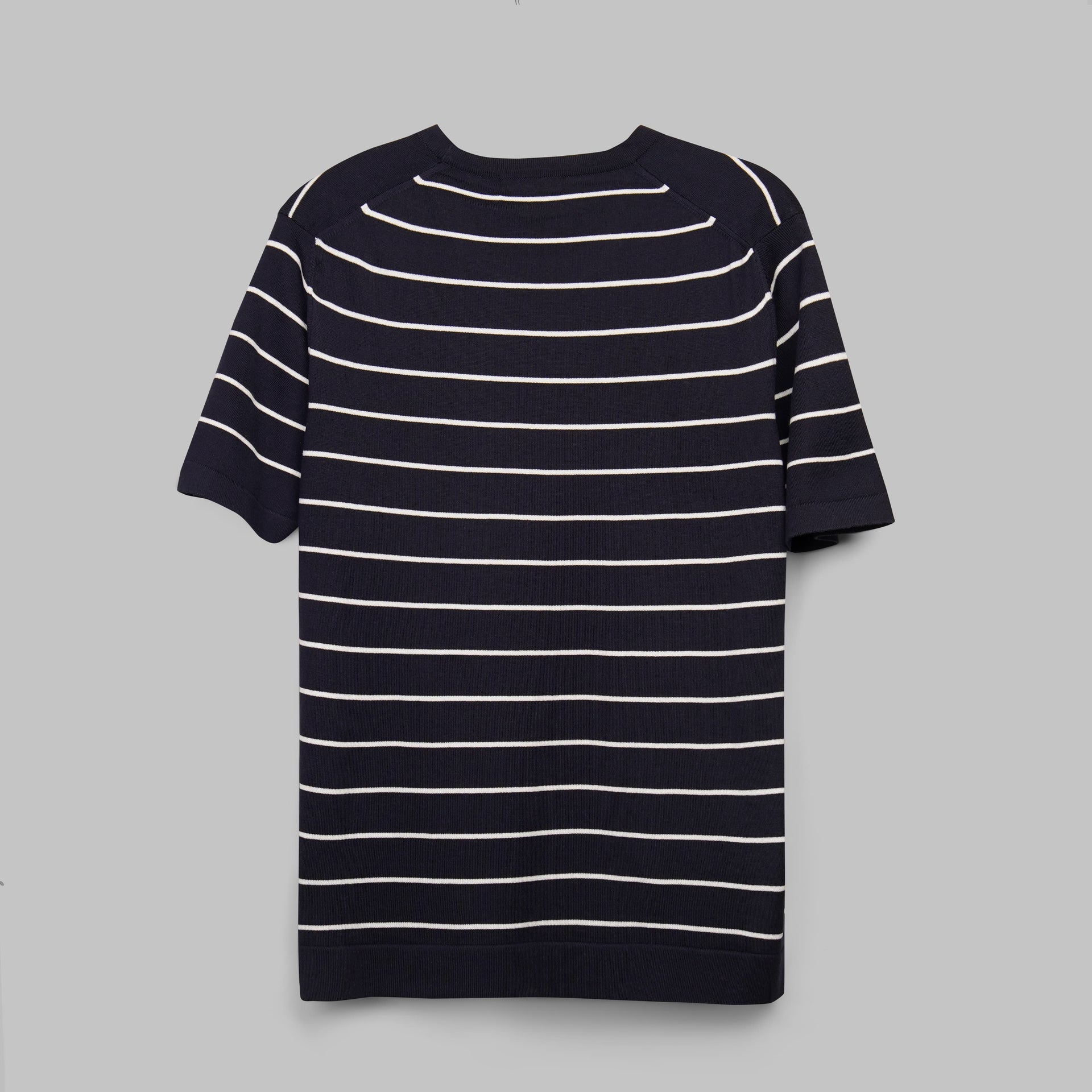 shop men's striped knit navy t-shirt for summer 2026 by dockland - تسوق تيشرت نيت نيفي  رجالي صيفي مخطط ومقلم 2026 من دوكلاند
