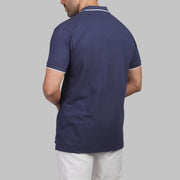 Contrast Zip Cotton Polo - Dockland