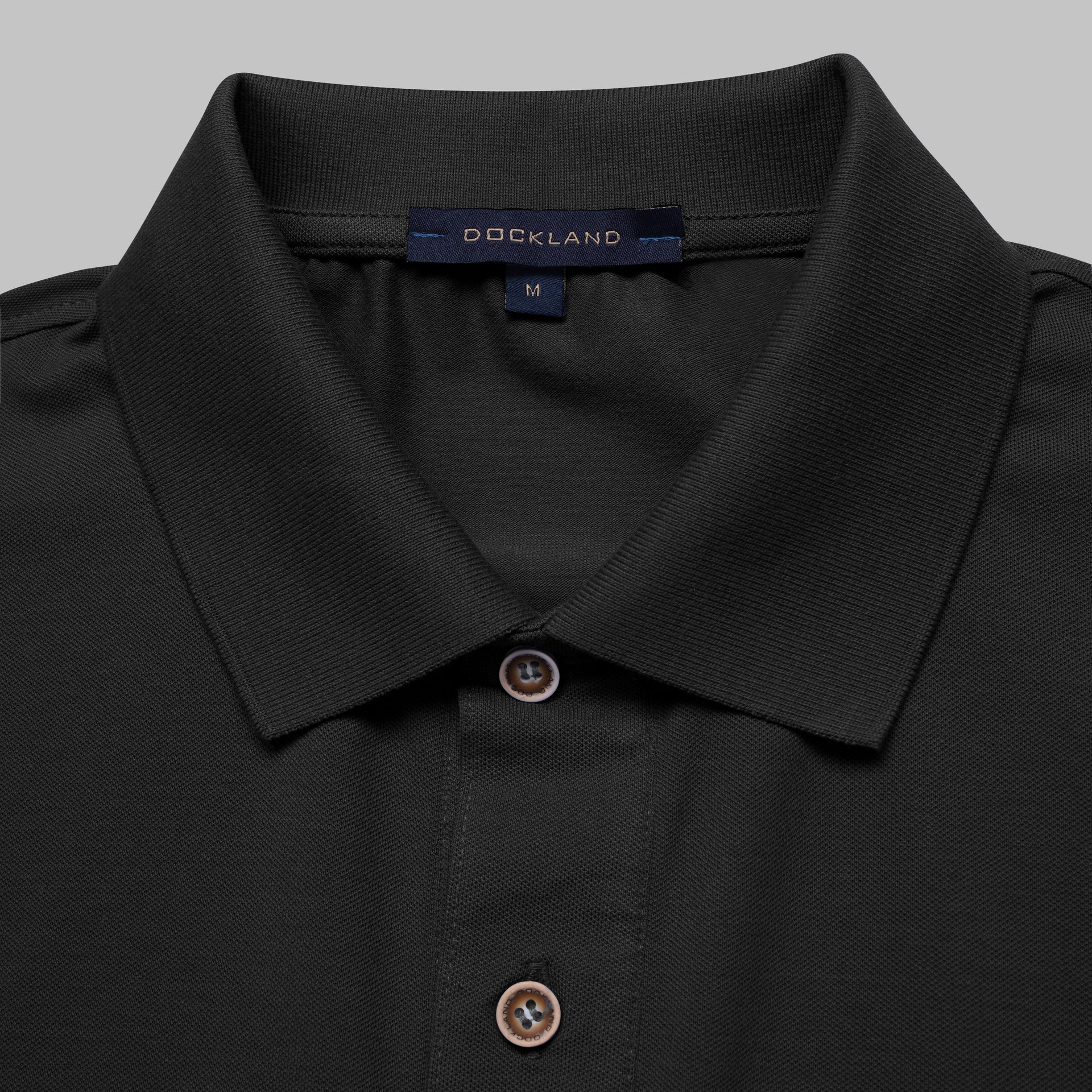 Shop Premium Soft Polo Shirt for Men Black in summer 2026 by Dockland - تسوق تيشرت بولو رجالي بريميوم  صيفي 2026 أسود من دوكلاند - ملابس رجالي كاجوال صيفي