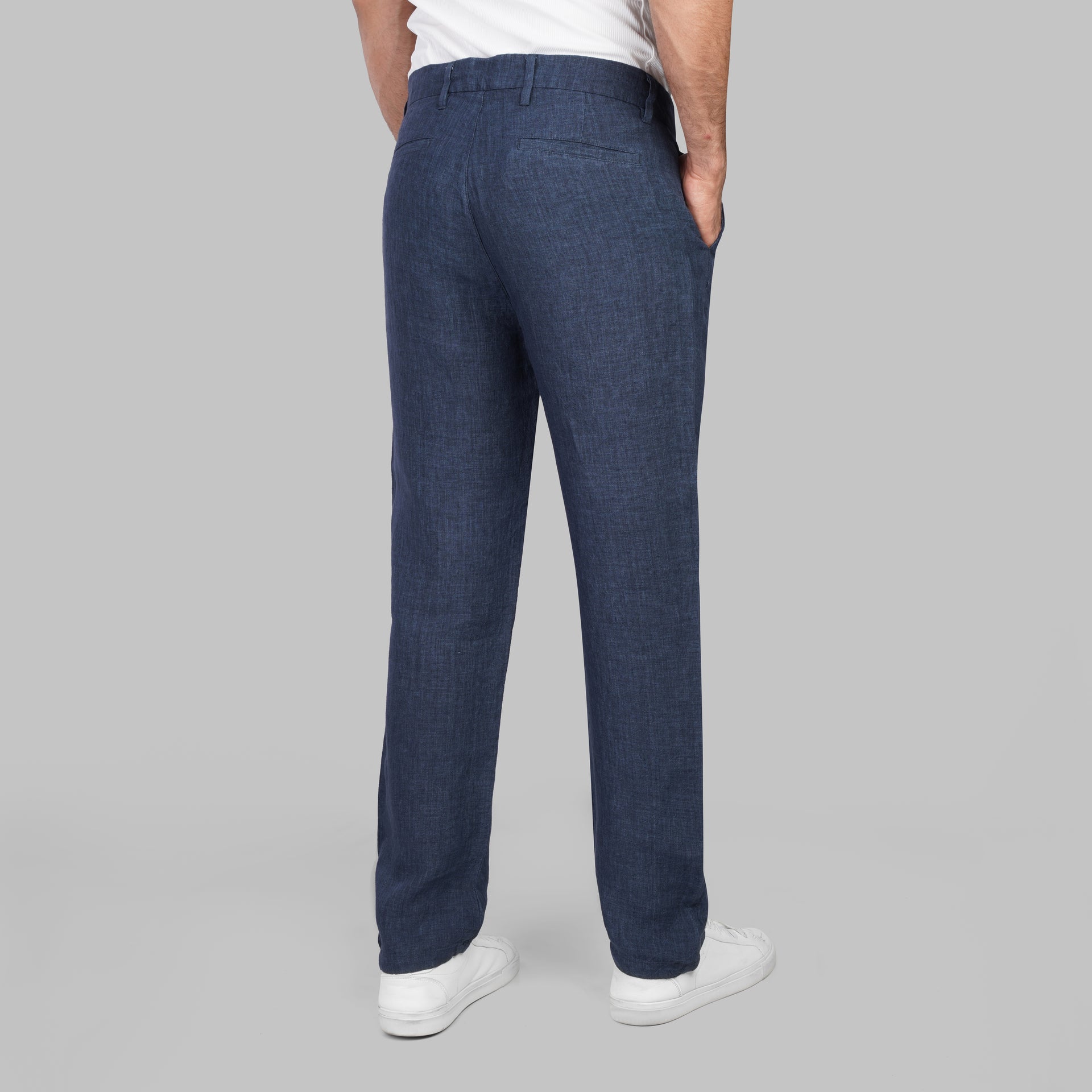 Refined Linen Tapered Trousers - Dockland