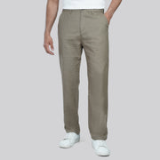 Linen-Cotton Blend Trousers - Dockland