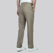 Linen-Cotton Blend Trousers - Dockland
