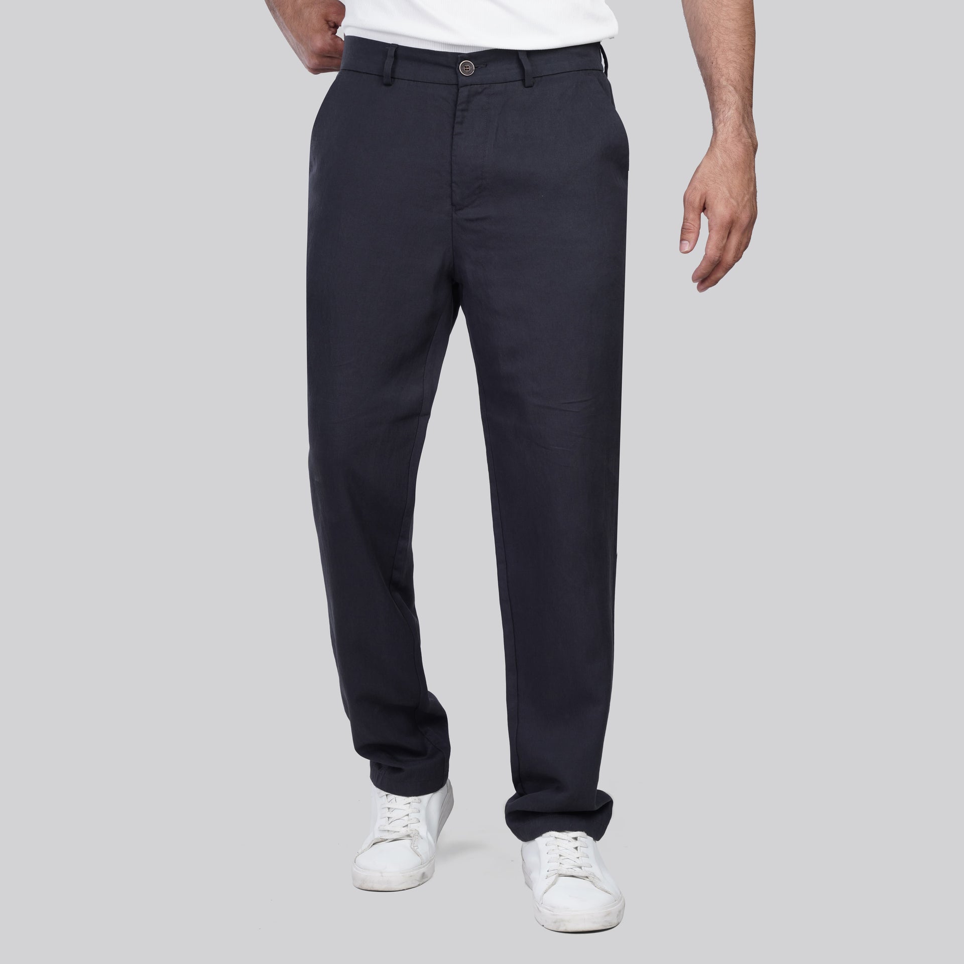 Shop Tencel Navy Pants for mens in Egypt for Summer 2026 by dockland - تسوق بنطلون تنيسل رجالي نيفي صيفي من دوكلاند مصر 2026