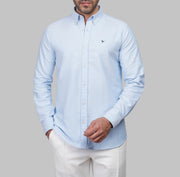 Shop Slim-Fit Oxford blue Shirt for Men in Egypt for Summer 2026 by dockland - تسوق قميص أكسفورد رجالي صيفي أزرق سماوي سلم فيت لصيف 2026 من دوكلاند مصر