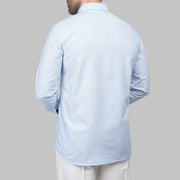 Shop Slim-Fit Oxford blue Shirt for Men in Egypt for Summer 2026 by dockland - تسوق قميص أكسفورد رجالي صيفي أزرق سماوي سلم فيت لصيف 2026 من دوكلاند مصر