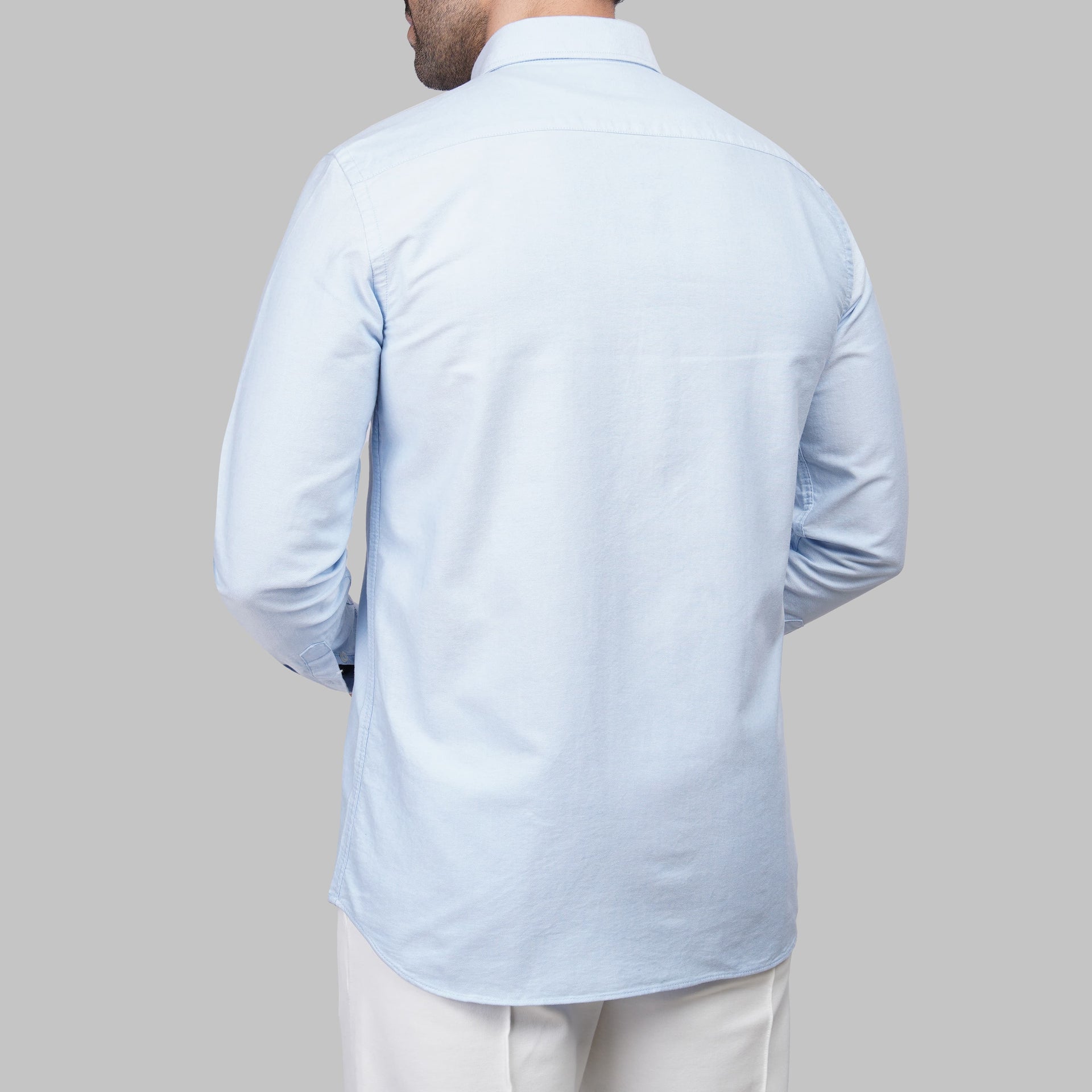 Shop Slim-Fit Oxford blue Shirt for Men in Egypt for Summer 2026 by dockland - تسوق قميص أكسفورد رجالي صيفي أزرق سماوي سلم فيت لصيف 2026 من دوكلاند مصر