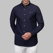 Shop Slim-Fit Oxford navy Shirt for Men in Egypt for Summer 2026 by dockland - تسوق قميص أكسفورد رجالي صيفي نيفي سلم فيت لصيف 2026 من دوكلاند مصر