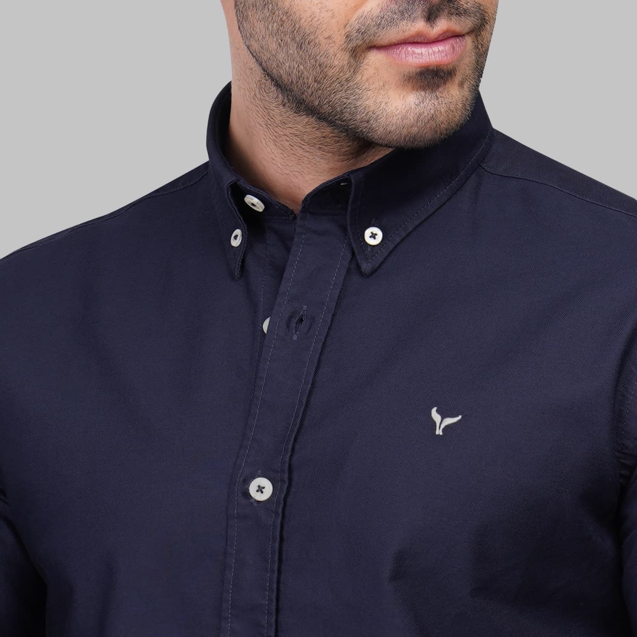 Shop Slim-Fit Oxford navy Shirt for Men in Egypt for Summer 2026 by dockland - تسوق قميص أكسفورد رجالي صيفي نيفي سلم فيت لصيف 2026 من دوكلاند مصر
