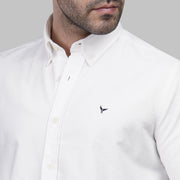 Shop Slim-Fit Oxford off-white Shirt for Men in Egypt for Summer 2026 by dockland - تسوق قميص أكسفورد رجالي صيفي اوف وايت سلم فيت لصيف 2026 من دوكلاند مصر