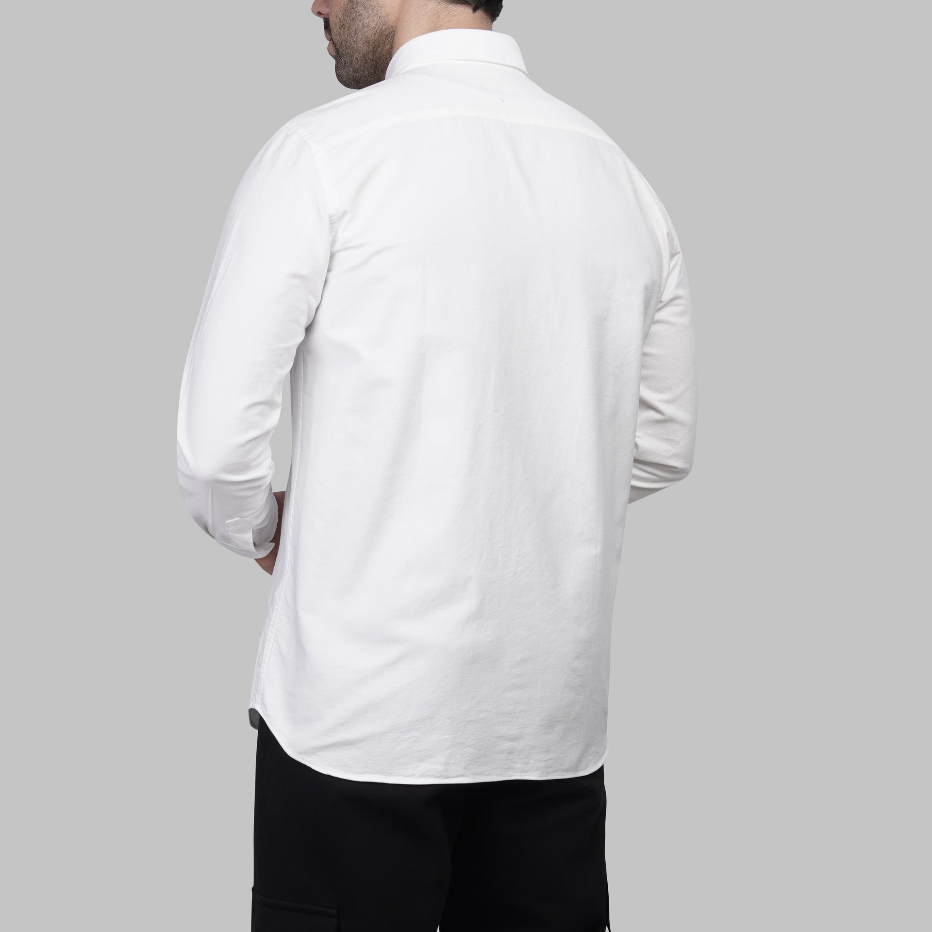 Shop Slim-Fit Oxford off-white Shirt for Men in Egypt for Summer 2026 by dockland - تسوق قميص أكسفورد رجالي صيفي اوف وايت سلم فيت لصيف 2026 من دوكلاند مصر