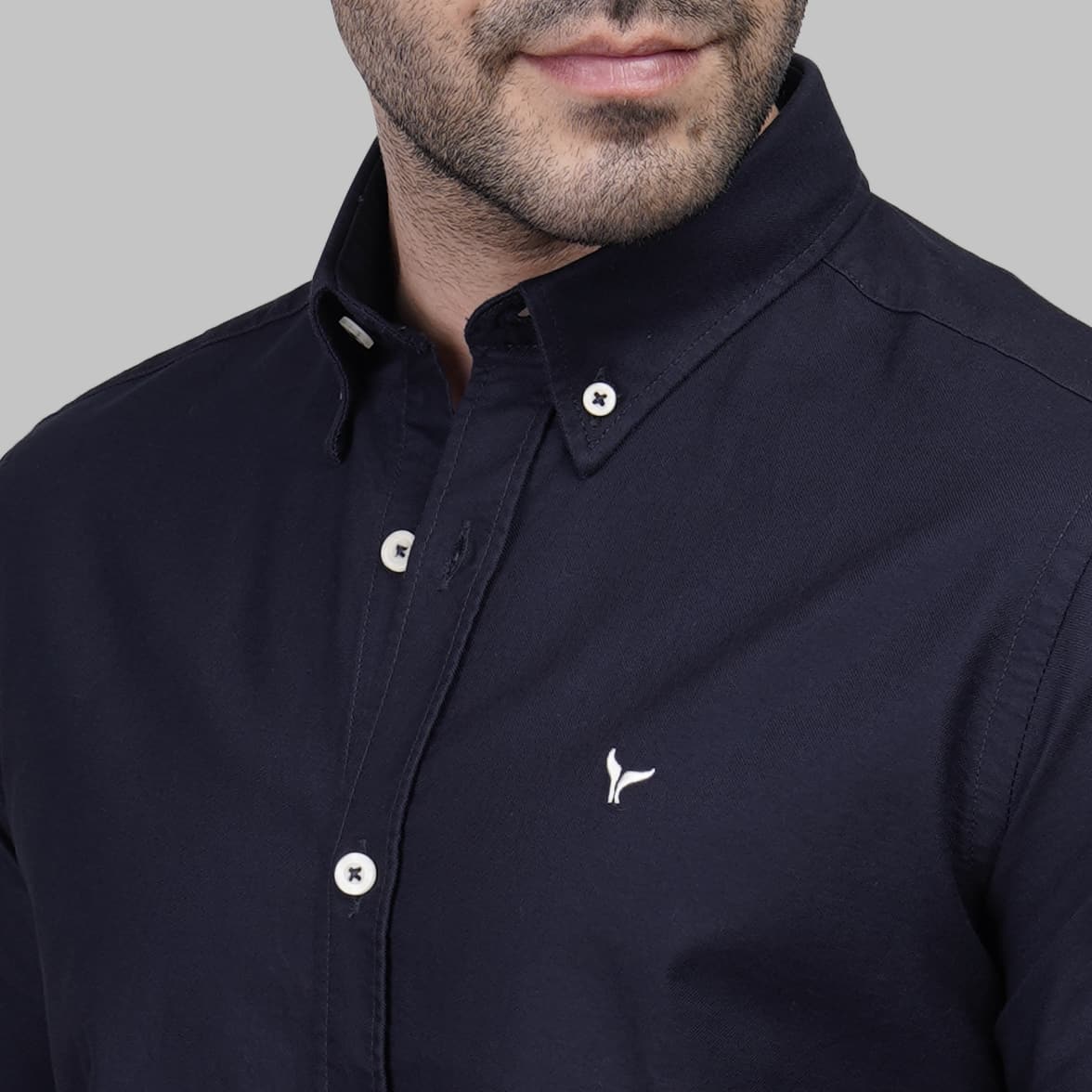 Shop Men's Short Sleeve navy Oxford Shirt for Summer 2026 by Dockland - تسوق قميص أكسفورد رجالي نيفي صيفي نص كم 2026 من دوكلاند أونلاين في مصر