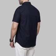 Shop Men's Short Sleeve navy Oxford Shirt for Summer 2026 by Dockland - تسوق قميص أكسفورد رجالي نيفي صيفي نص كم 2026 من دوكلاند أونلاين في مصر