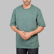 Oversized Cotton Rapper Printed T-Shirt - Dockland