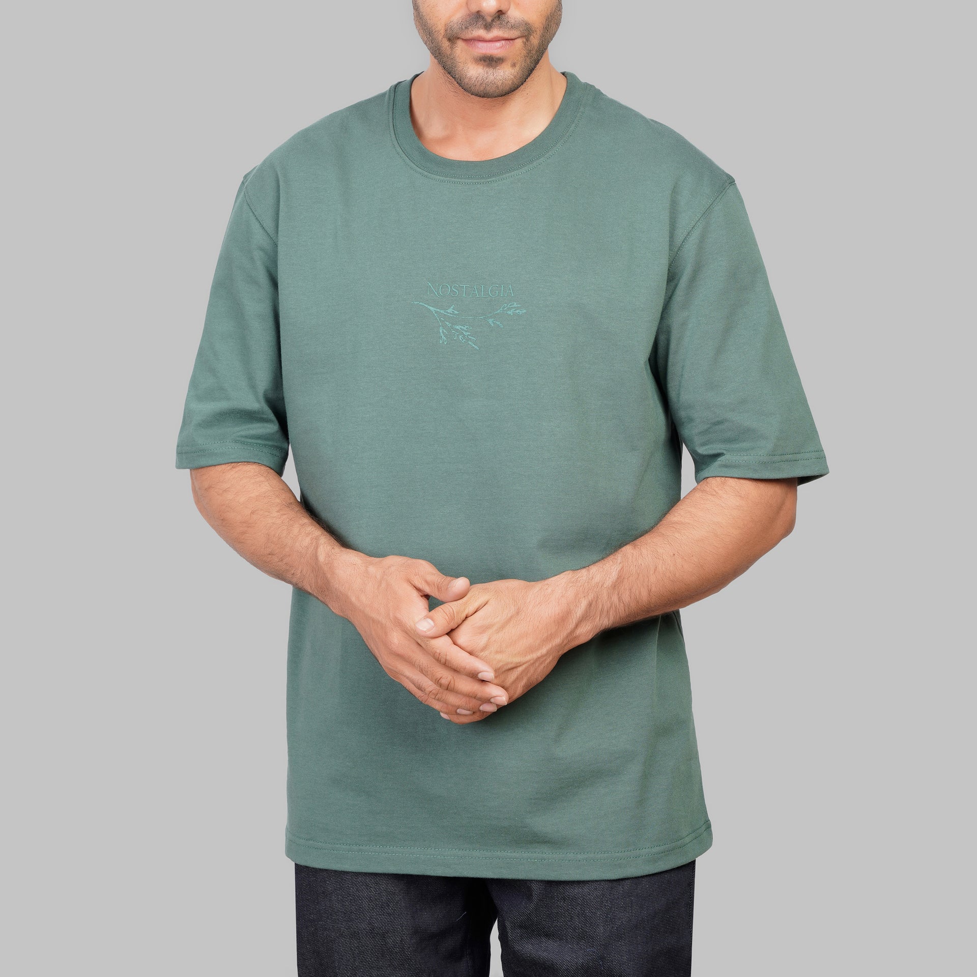 Oversized Cotton Rapper Printed T-Shirt - Dockland