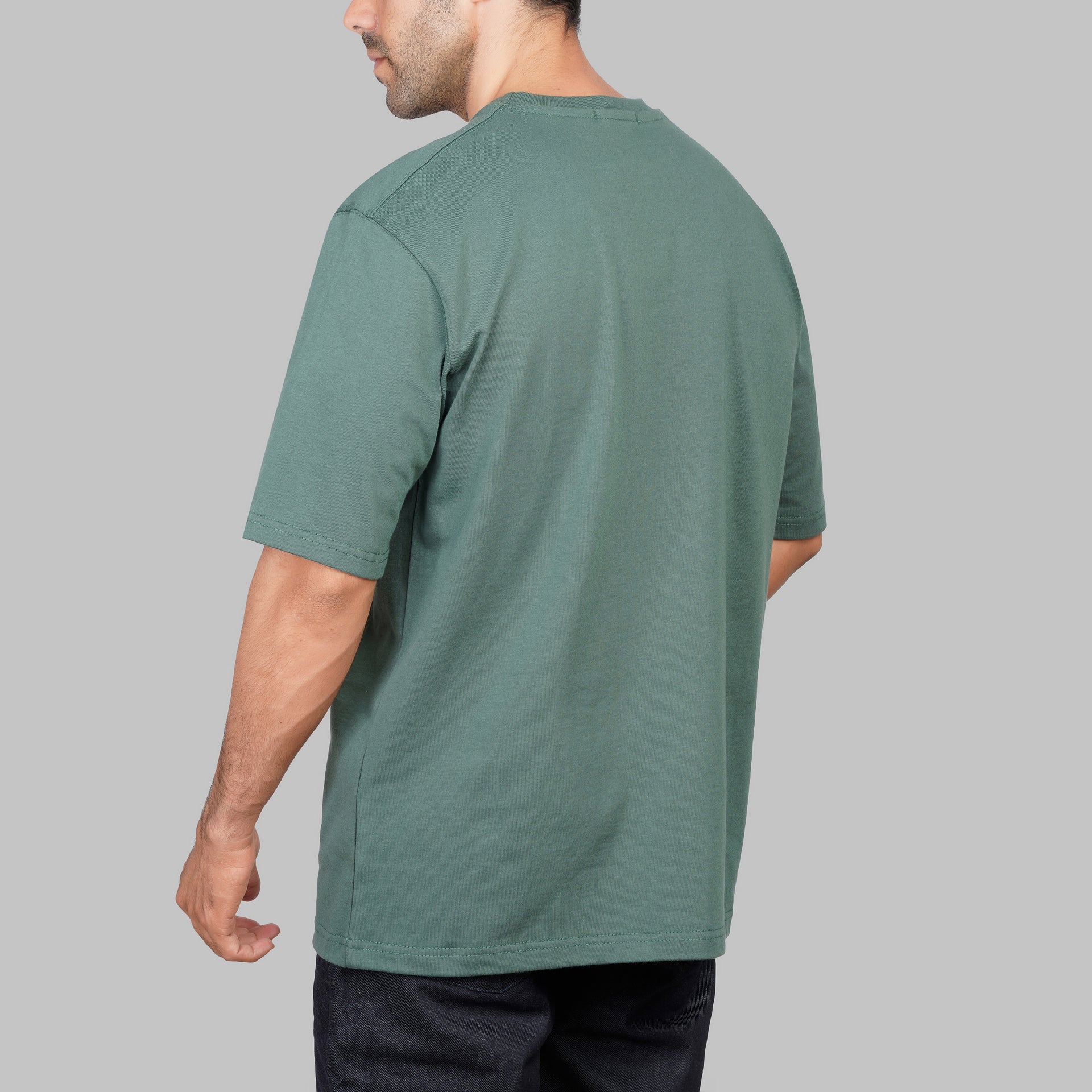 Oversized Cotton Rapper Printed T-Shirt - Dockland