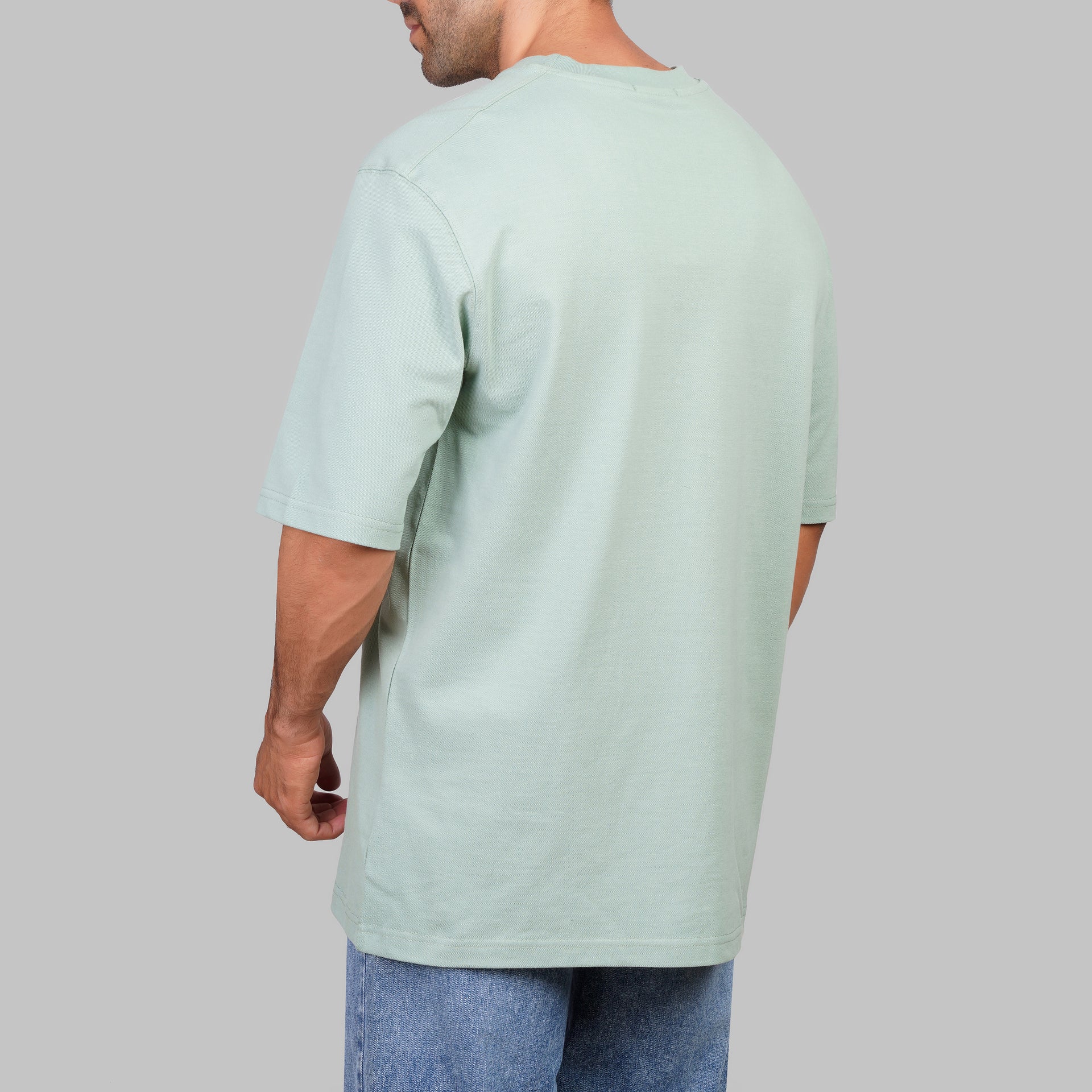 Oversized Cotton T-Shirt with Graphic Detail - Dockland