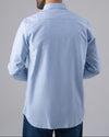 LONG SLEEVE PLAIN OXFORD SHIRT - BLUE - Dockland
