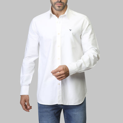 SLIM-FIT OXFORD SHIRT  - OFF WHITE - Dockland
