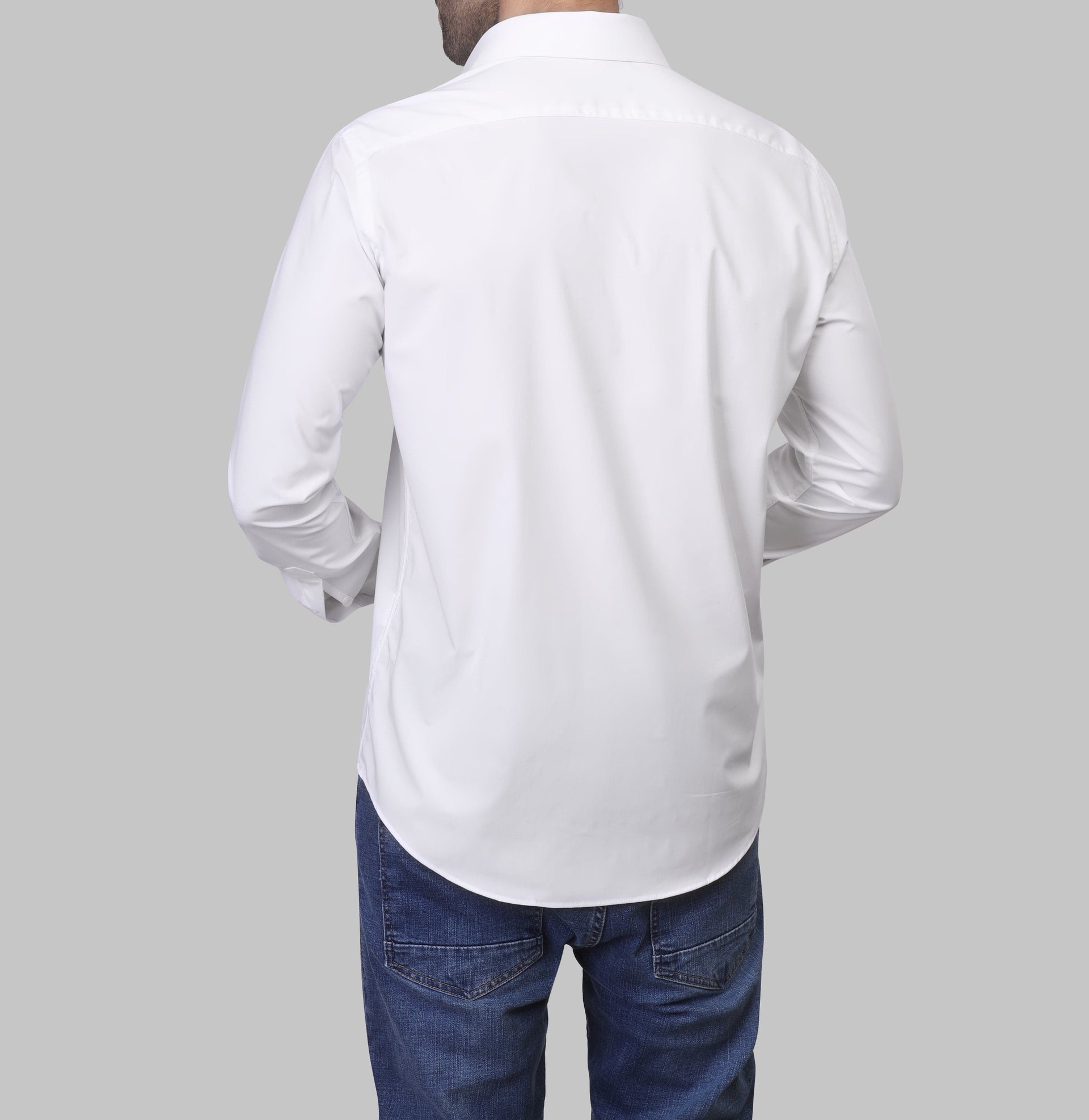 LONG SLEEVE SHIRT- WHITE - Dockland