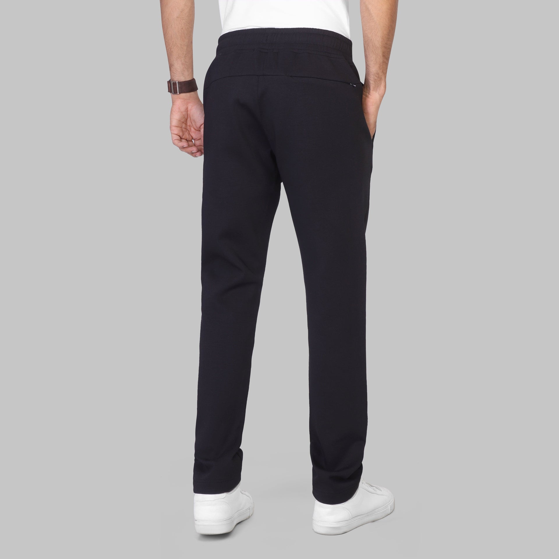 JOGGER WAIST SWEATPANTS  - BLACK - Dockland