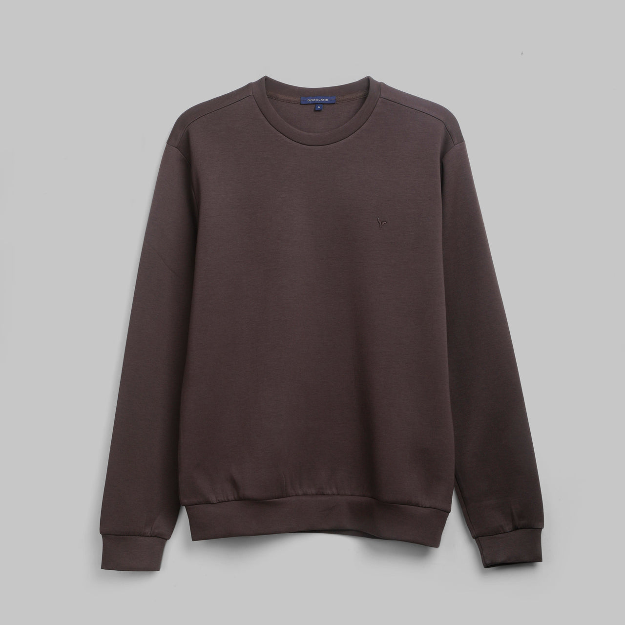 PREMIUM ROUND NECK SWEATSHIRT  - BROWN - Dockland