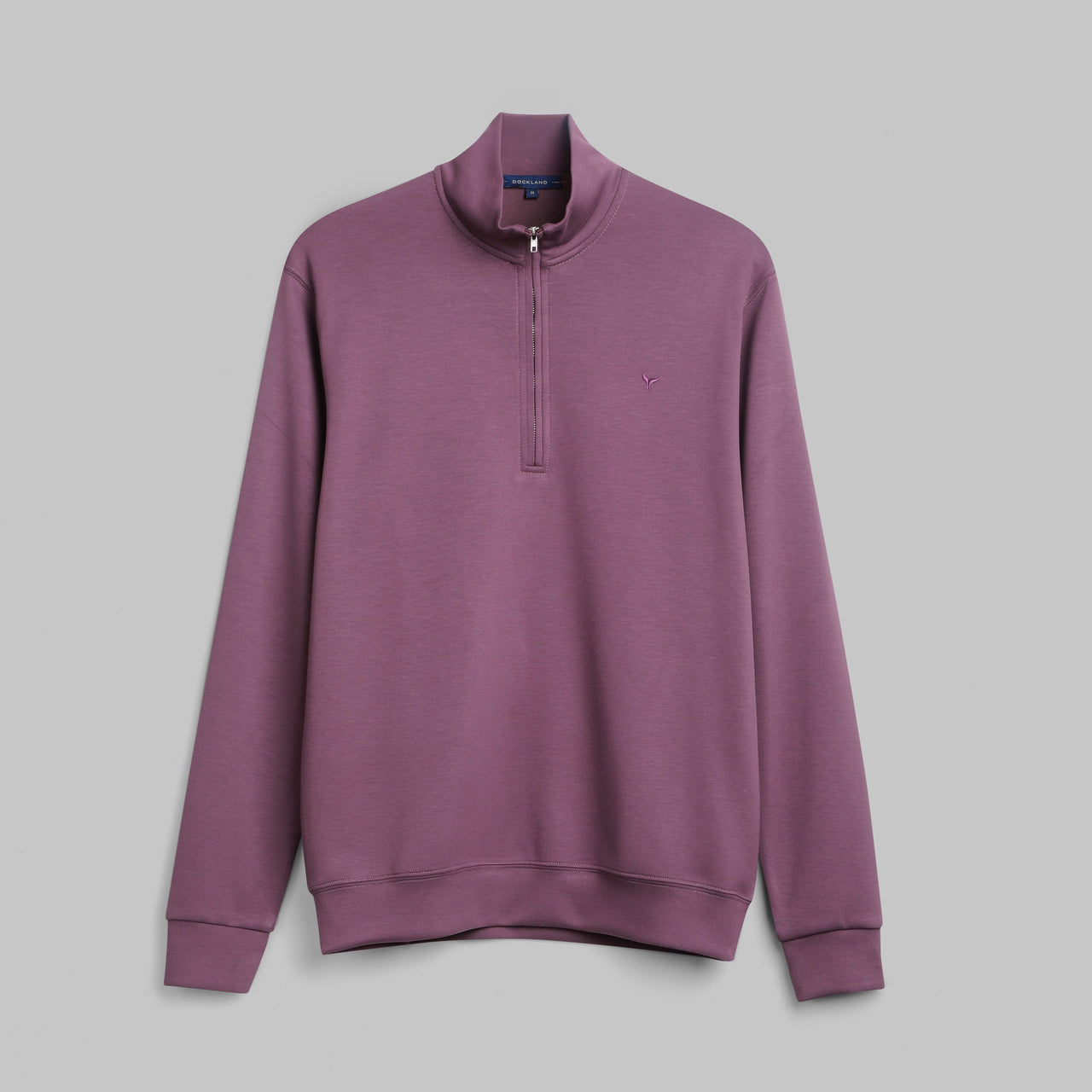PREMIUM QUARTER ZIP SWEATSHIRT  - BURGUNDY - Dockland