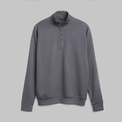 PREMIUM QUARTER ZIP SWEATSHIRT  - DARK GREY