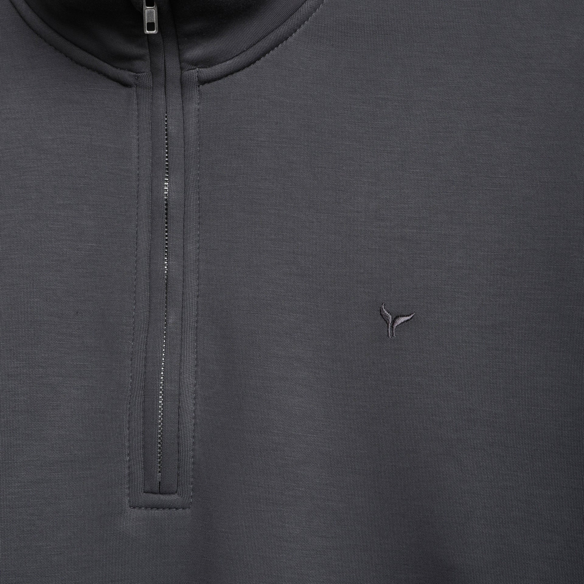 PREMIUM QUARTER ZIP SWEATSHIRT  - DARK GREY - Dockland
