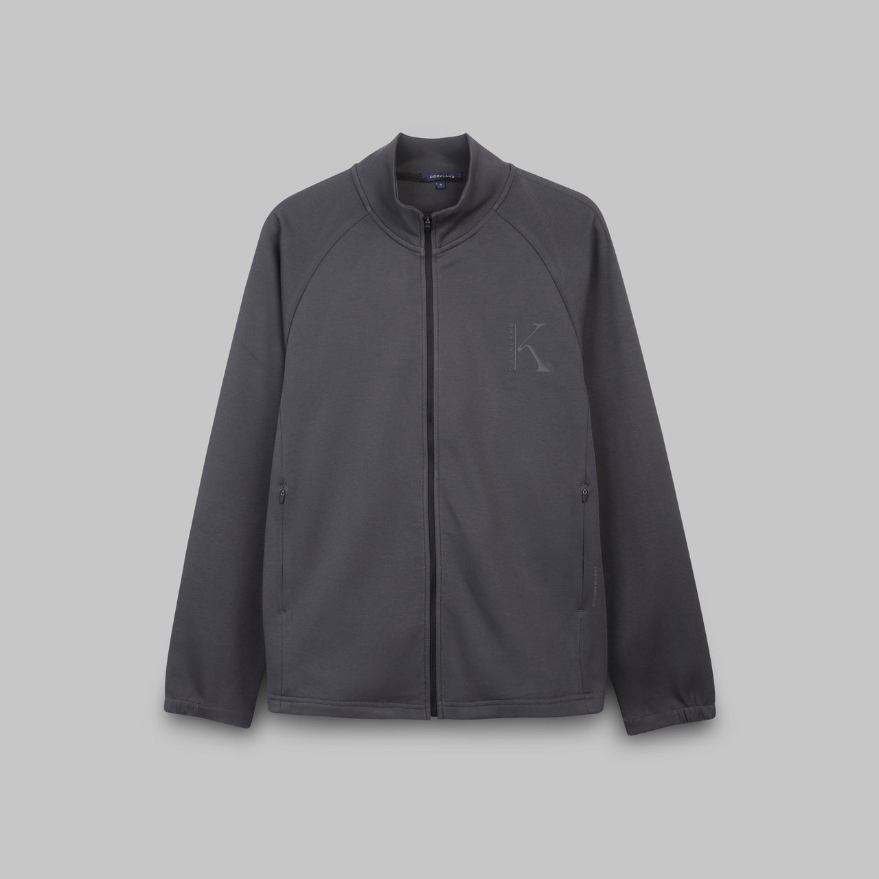 سويت شيرت بسحاب أمامي بتصميم مغني راب - رمادي داكن