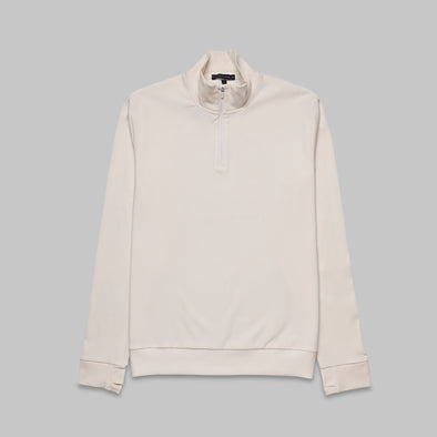 Soft Quarter-Zip Sweatshirt - OFF WHITE