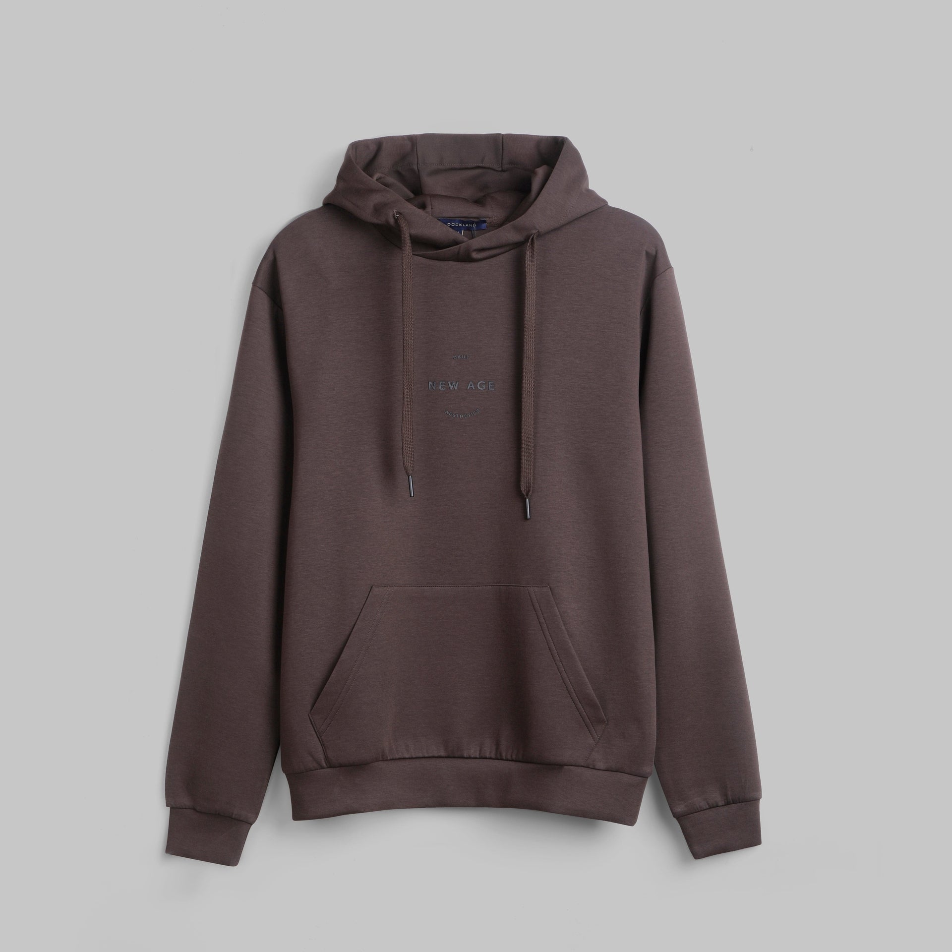 PREMIUM RAPPER EMBROIDERED HOODIE – BROWN - Dockland