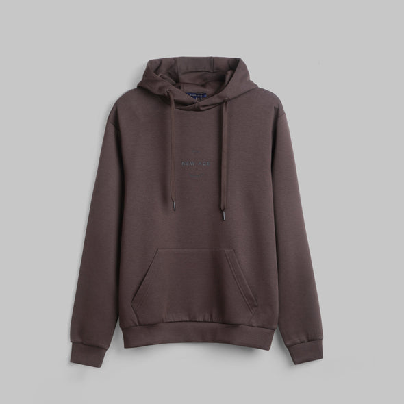 PREMIUM RAPPER EMBROIDERED HOODIE – BROWN