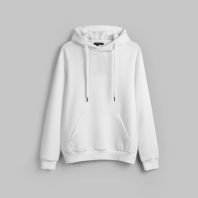 PREMIUM RAPPER EMBROIDERED HOODIE  - OFF WHITE