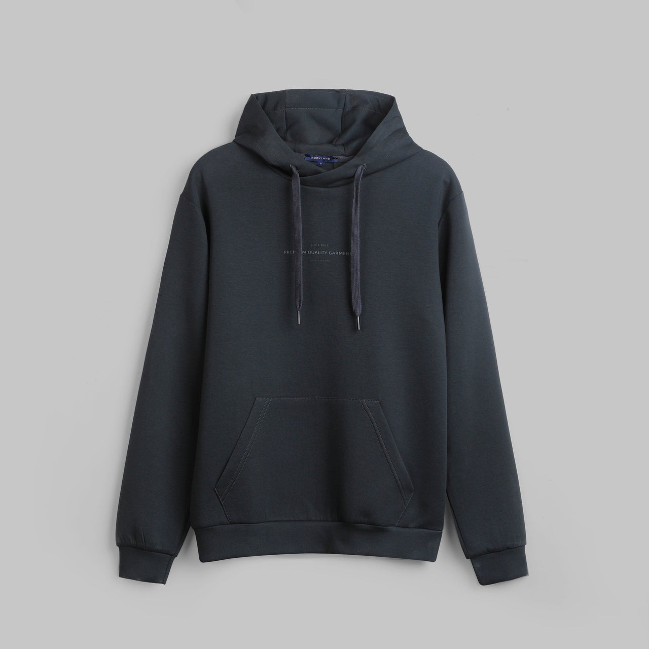 PREMIUM RAPPER EMBROIDERED HOODIE – NAVY - Dockland