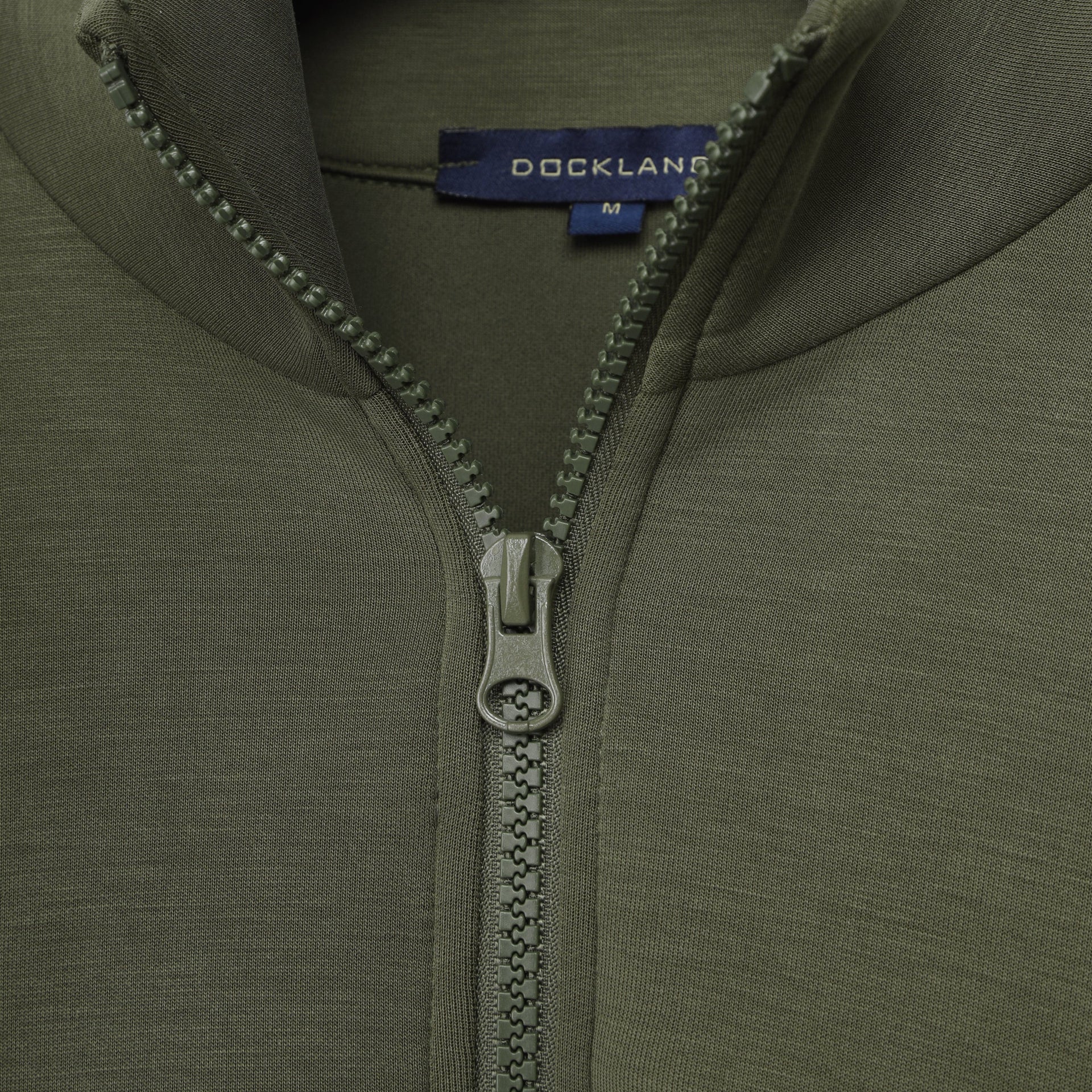 Comfort Half-Neck Zip Sweatshirt - OLIVE - Dockland
