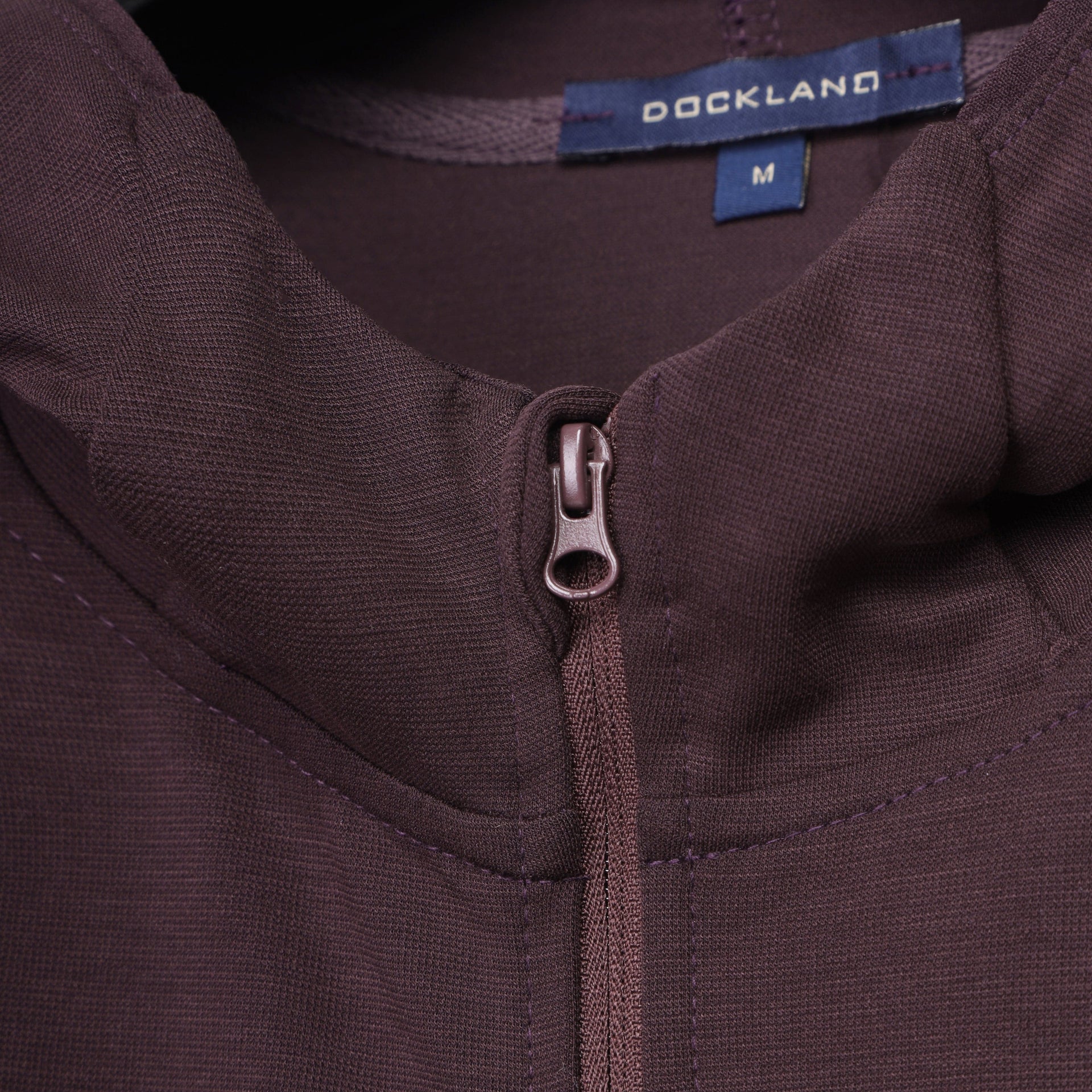 Lightweight Zip Hoodie - BURGUNDY - Dockland