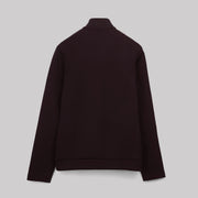 Elegant Half-Neck Zip Sweatshirt - BROWN - Dockland