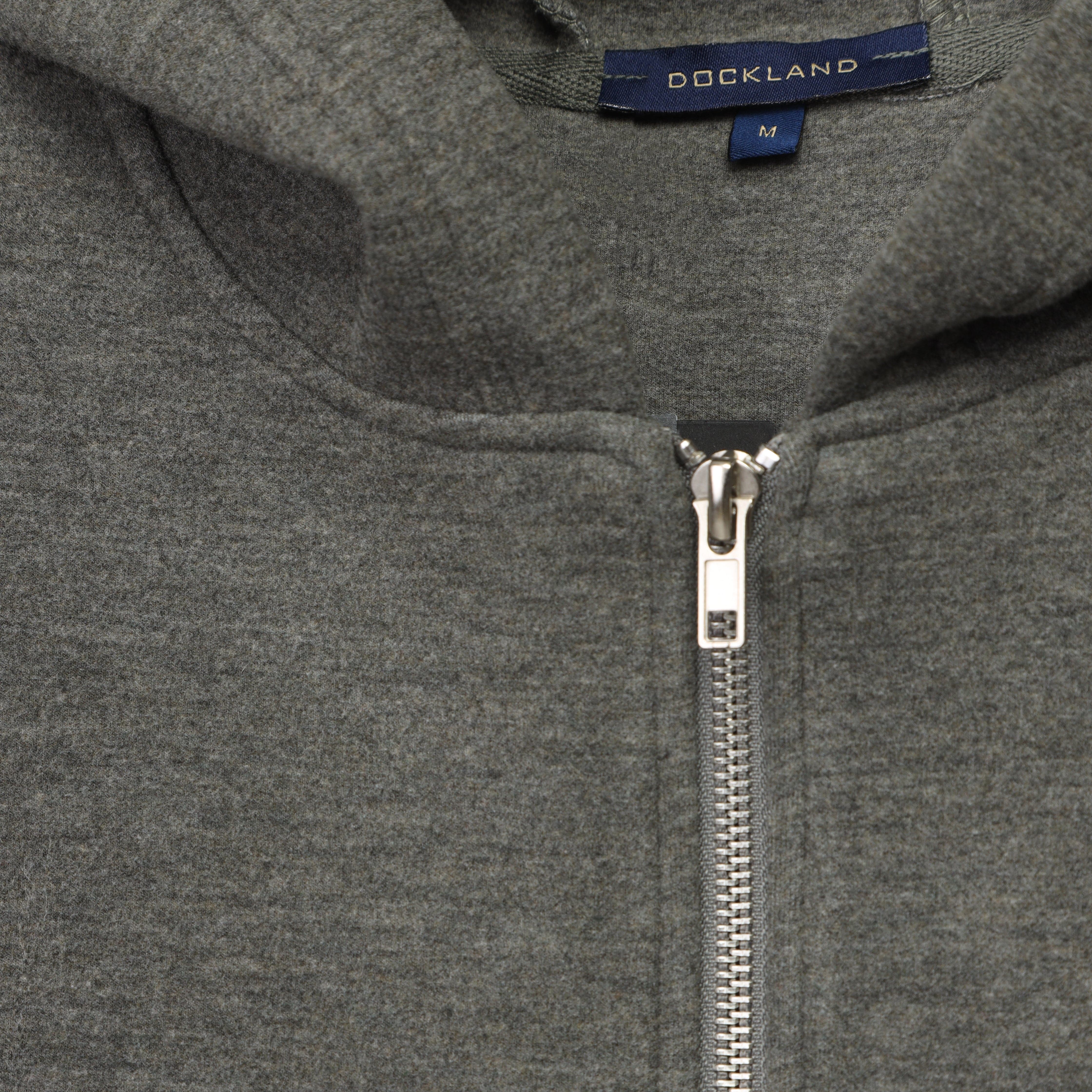 Structured Zip Hoodie - CHARCOAL