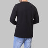 LONG SLEEVE SLIM T-SHIRT  - BLACK