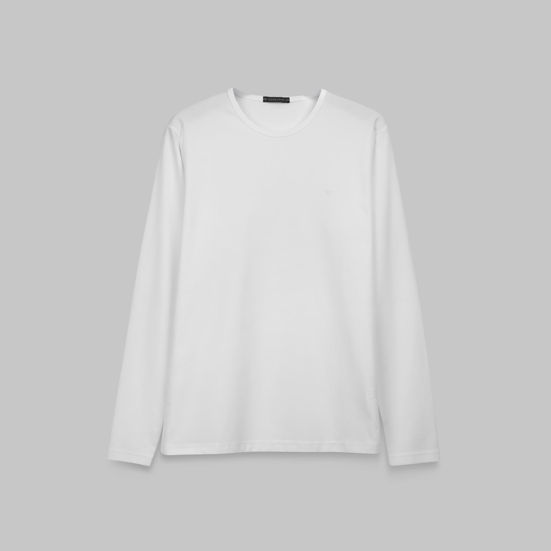 LONG SLEEVE SLIM T-SHIRT  - OFF WHITE - Dockland
