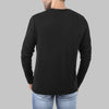 PREMIUM ROUND-NECK LONG-SLEEVE T-SHIRT  - BLACK