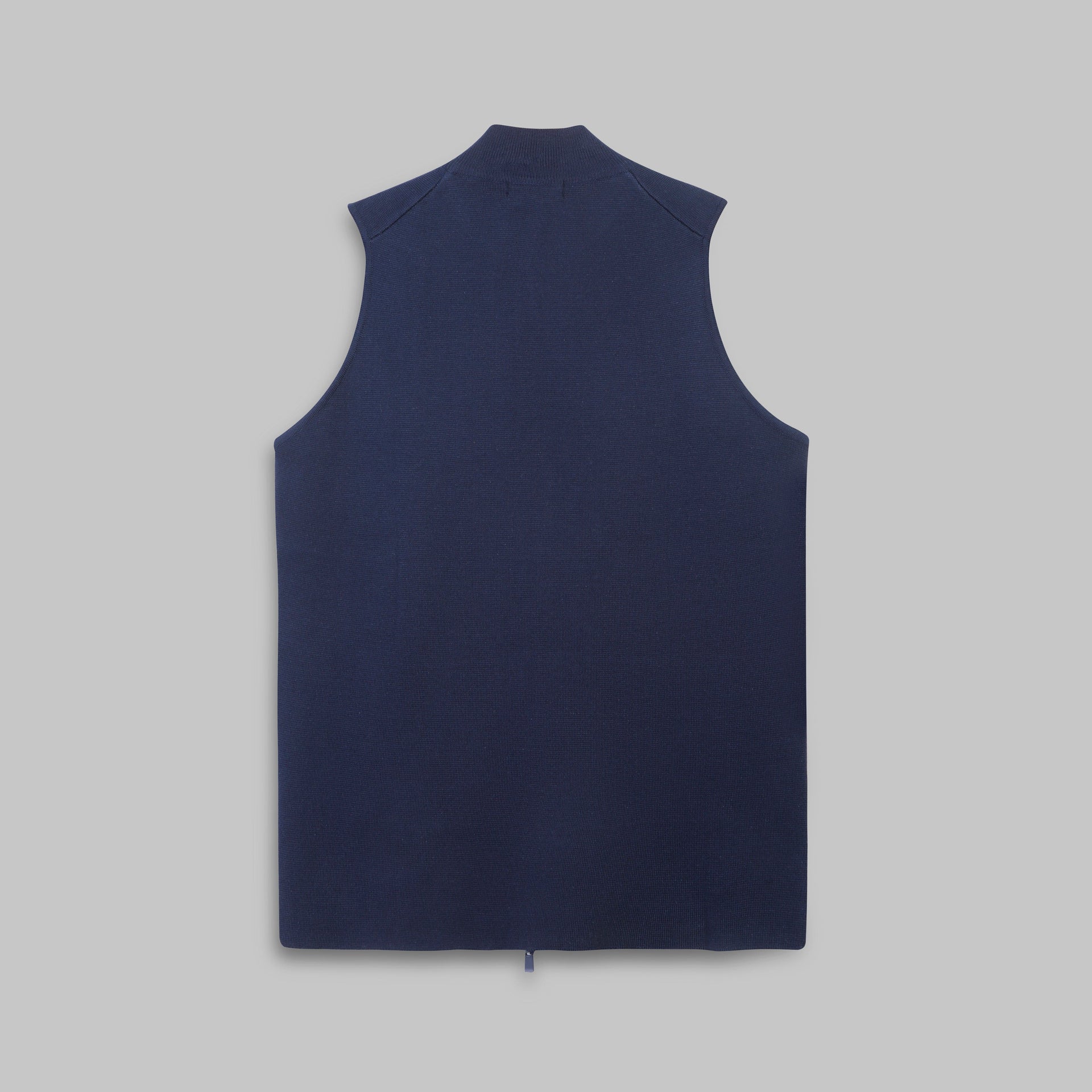 Cropped Vest with Zip  - DARK NAVY - Dockland