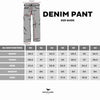 denim pant size guide