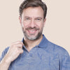 Classic Fit Patterned Polo Shirt - Indigo - Dockland