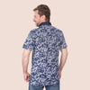 CLASSIC FIT PATTERNED POLO SHIRT - NAVY - Dockland