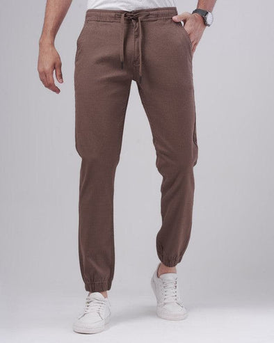 SLIM-FIT JOGGERS - CAFE - Dockland