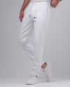 SLIM-FIT JOGGERS - WHITE - Dockland