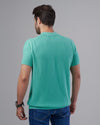TEXTURED KNIT POLO SHIRT - PISTACHIO - Dockland