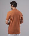 CLASSIC FIT PIQUE POLO SHIRT - COPPER - Dockland