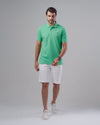 CLASSIC FIT PIQUE POLO SHIRT - PISTACHIO - Dockland